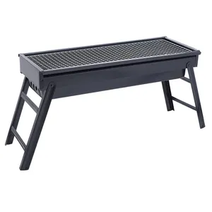 Stainless steel barbecue grill outdoor charcoal thickened,barbecue grill household small folding carbon grill kebab oven/