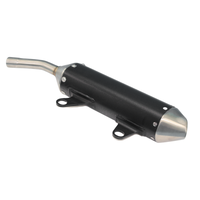 Silencieux d'Échappement de Moto pour Pièces de Pit Bike, Puissant Silencieux 32mm pour Système d'Échappement de Dirt Bike