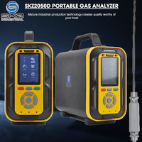 Analyseur de pureté multi-gaz portable numérique LCD haute précision SKZ2050D-CO infrarouge CO2 SO2 NOX avec alarme sonore, personnalisable OEM