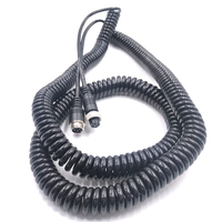 Convient pour les semi-remorques 4 Core Male Female Vehicle Aviation Connector Spring Cable Cold Resistant for Truck Mdvr Camera