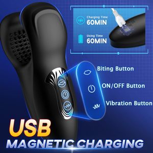 Entraîneur de pénis multi-fréquence à double tête, vibromasseur portable pour hommes Autres produits de planification familiale - Product Image 3