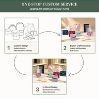 Étui de voyage beige pour bijoux avec fermeture éclair, anneau de traction à pompon et poche intérieure