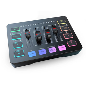 <span class=keywords><strong>Carte</strong></span> <span class=keywords><strong>son</strong></span> USB <span class=keywords><strong>XLR</strong></span> pour l'enregistrement de podcasts, studio portable, diffusion en direct avec alimentation 48V et canaux stéréo - Product Image 1
