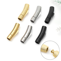 Boutons à pression verticaux en acier inoxydable personnalisés avec logo imprimé au laser pour bracelet en cuir, fermoir de bijoux