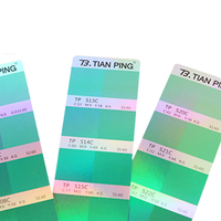 Guide de couleurs CMYK Tian Ping, nuancier holographique, impression offset, couverture rigide, échantillons portables pour correspondance des couleurs