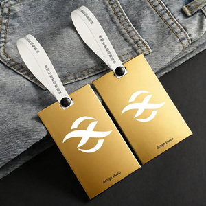 Đồ trang sức tinh tế treo thẻ tùy chỉnh quần áo sang trọng may dập nổi thẻ Đen UV in ấn giấy nhựa PVC kim loại da - Product Image 3