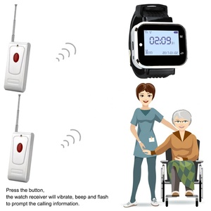 Không dây của khách phân trang hệ thống cafe y tá gọi nút với dây đeo cổ tay Receiver không thấm nước rung máy nhắn tin xem nhà hàng bệnh viện - Product Image 3
