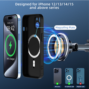 Preço de fábrica suporte de suporte para celular carregador sem fio para celular 15W suporte de suporte de ventosa para painel de carregamento - Product Image 4