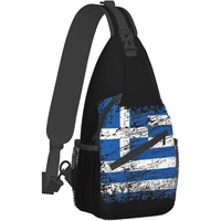 Sac à bandoulière avec drapeau de la Grèce, sac à dos patriotique de grande capacité, sac à dos de voyage et de randonnée, sac à bandoulière pour hommes et femmes, personnalisé