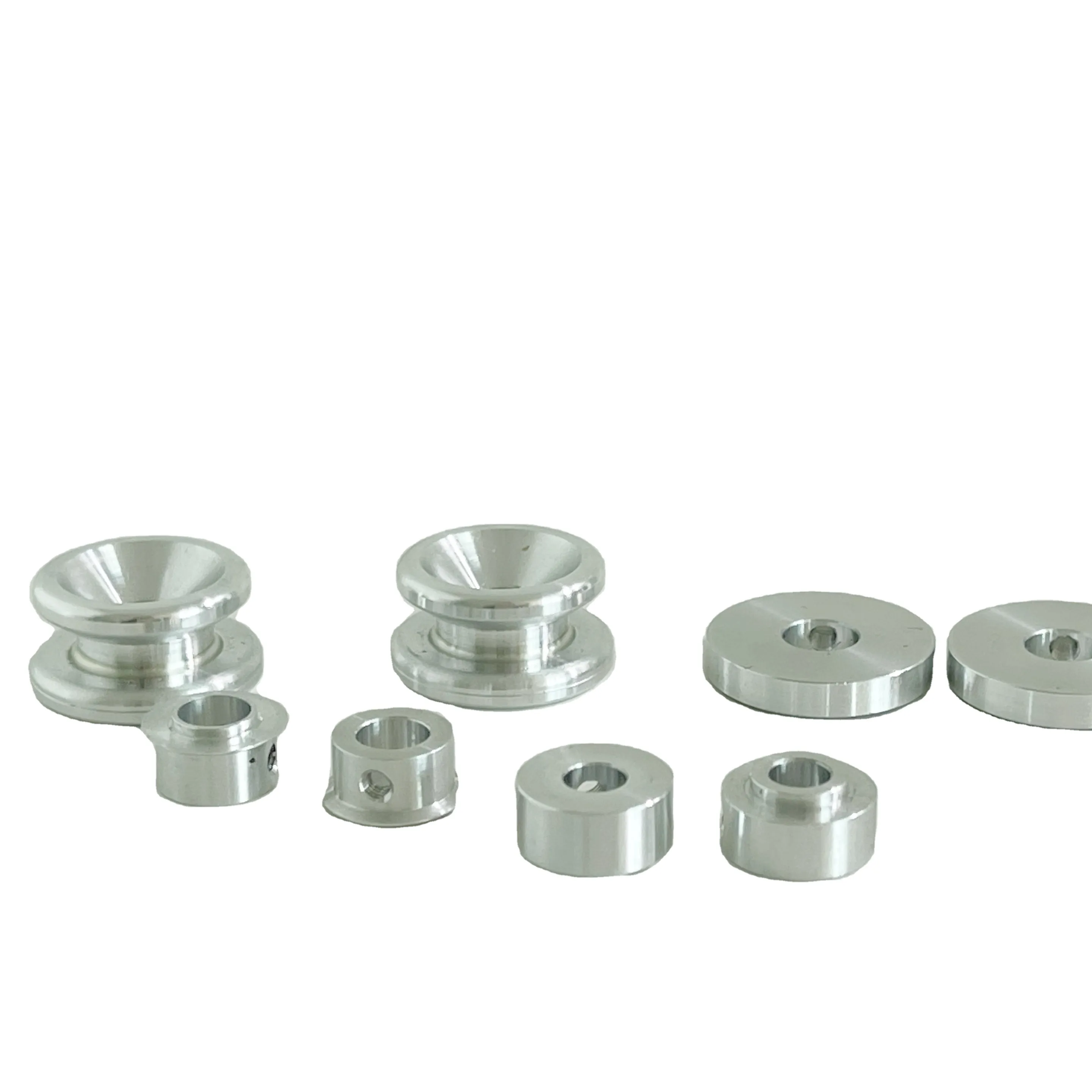 Set collars high precision 5-axis fastener collar stainless steel oxide black silver anodized Custom cnc machining parts