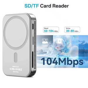 Carcasa Magnética para SSD, Hub USB C 6 en 1, Estación de Acoplamiento para iPhone 16 Max, Carcasa NVMe de 10 Gbps, Almacenamiento de Video ProRes, Adaptador PD de 100 W - Product Image 2