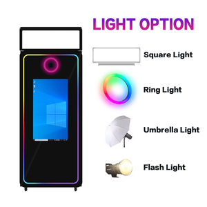 Cabina de Fotos con Espejo Táctil de 65 Pulgadas para Bodas, con Cámara, Impresora y Anillo de Luz - Product Image 4