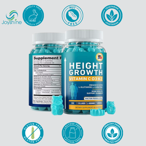 Groeigummies om langer te worden - Hoogtegroei maximalisator met calcium, magnesium, vitamine D3 en K2 - Natuurlijke groeipillen - 60 Gummies - Product Image 4