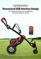 Chariot de golf électrique intelligent à suivi automatique avec télécommande, châssis en alliage d'aluminium, moteurs doubles 500W, autonomie 16 km - Vente en gros usine