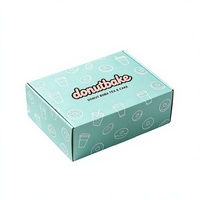 Boîte d'emballage en carton biodégradable pour desserts, donuts et thé Boba, personnalisable, écologique, avec conception gratuite
