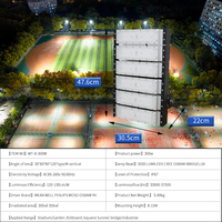 Prix d'usine, éclairage de stade de cricket, 100w 200w 300w 400w avec puce LED à haut lumen pour projecteur LED et stade