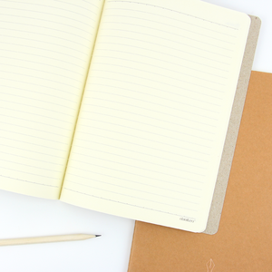 Agenda à coudre pour journal intime, carnet de notes de couture, doux, noir/gris/Kraft, A4 B5, <span class=keywords><strong>46</strong></span> feuilles avec logo estampage à chaud - Product Image 6