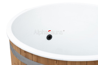 Pour la récupération sportive Baignoire en bois portable Refroidisseur d'eau plongeant froid WiFi Piscine plongeante chaude et froide verticale