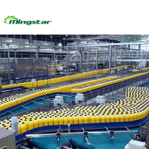 Portakal Mango sağlıklı meyve suyu yapma makinesi üretim hattı plastik şişe suyu dolum makinesi