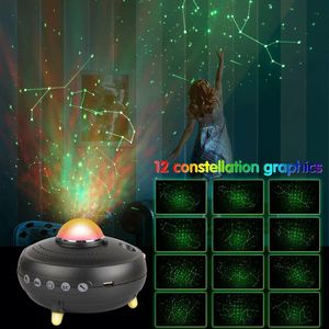 12 Constellation Usb Moon Nebula Remote Control Atmosphere Night Light Galaxy Star <b>Projector</b> With Bluetooth <b>Speaker</b> - Product Image 2