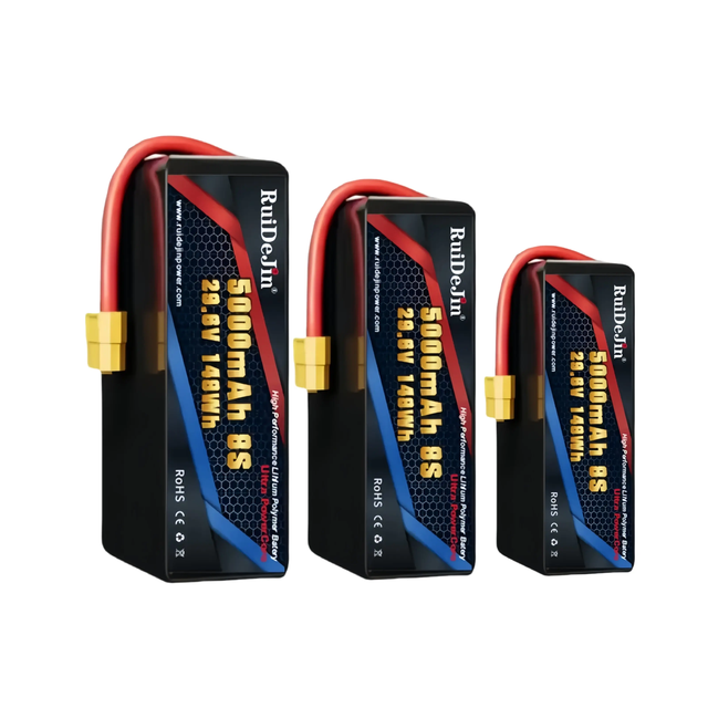 Long Working 6S 25000mAh 22.8V 70C High Discharge Rate Agriculture Drone FPV RC 8000mAh 10000mAh Lithium Ion Battery Pack