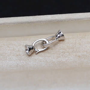 Hebilla en Forma de O de Plata S925, Hebilla Pequeña para Collar, Accesorio de Joyería Semiterminado para DIY - Product Image 2