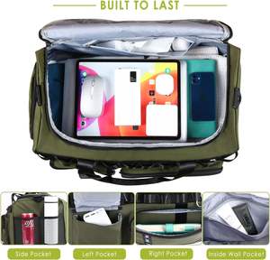 Échantillon gratuit Source d'usine : Sac de voyage pliable imperméable avec sac à chaussures/Sac de voyage avec grande capacité - Product Image 4