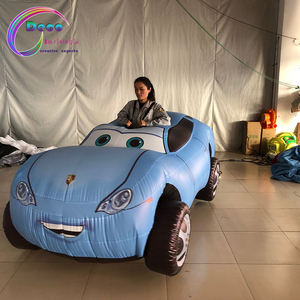 Inflatable Màu Xanh Phim Hoạt Hình Xe Đi Bộ Xe Trang Phục - Product Image 5