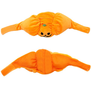 Sombrero de calabaza para mascotas, disfraz de Halloween para perros y gatos, material de terciopelo, uso en las cuatro estaciones, gorro unisex - Product Image 4