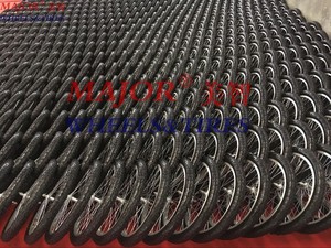 20 zoll pferd trolley warenkorb kunststoff felge pu solide reifen fahrrad rad - Product Image 5