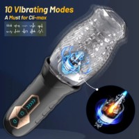 Gobelet de masturbation électrique pour homme, vente en gros, automatique, 10 vibrations et 5 rotations, jouet sexuel en TPE, gobelet d'avion pour masturbateur masculin