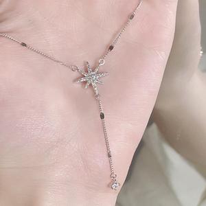 S925 Pure <b>Silver</b> Octagonal Snake <b>Bead</b> Chain Niche Design Light Luxury Simple Medieval Vintage Style Fashion Pendant Necklaces - Product Image 2