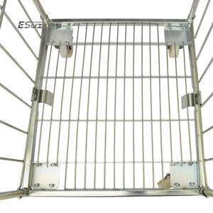 Rete metallica rivestita di zinco per impieghi gravosi gabbia per Galvan del carrello di rotolamento mobile facile - Product Image 2