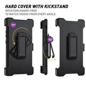 Funda Resistente con Clip para Cinturón para Samsung Galaxy A04 A04S A14 A03S A73 A54 Manet, Delgada, Transparente, Negra y <span class=keywords><strong>Azul</strong></span> - Product Image 6