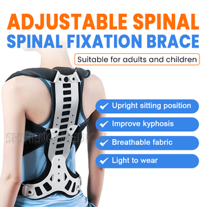 Orthèse d'immobilisation du corps rachidien en néoprène à compression réglable (protecteur de fracture) Ultra-mince respirant pour physique - Product Image 4