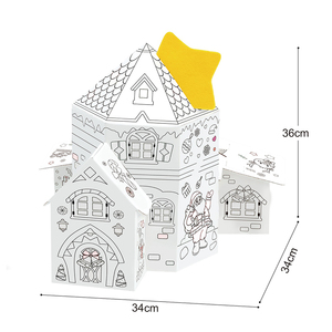 Đồ Chơi Sáng Tạo Có Thể xóa được Tông Giáng Sinh Nhà Mô Hình Học Tập Vẽ Tranh Doodle Nhà Cho Trẻ Em - Product Image 1