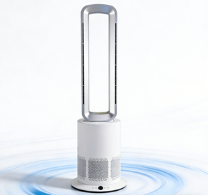 Ventilateur tour intelligent sans pales pour la maison avec purificateur d'air, <span class=keywords><strong>refroidisseur</strong></span> d'air, chauffage et filtre HEPA 13 pour éliminer la poussière et la <span class=keywords><strong>fumée</strong></span> - Product Image 1