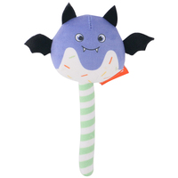 Jouet à mâcher pour chien en peluche citrouille d'Halloween personnalisé et écologique avec sucette et jouet couineur - Design classique et tendance
