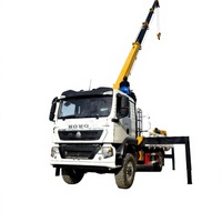 8 Ton Hidrolik Kamyon Üstü Vinç 4x2 Teleskopik Bomlu Vinç Çok Yönlü Mobil Vinç Genel İnşaat Alanları İçin