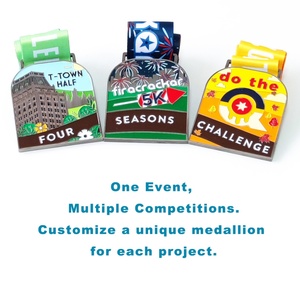 Medallas Deportivas de Metal Personalizadas para Carreras de 5K, 10K y Medio Maratón, Medallas de Desafío de Cross Country, Venta al Por Mayor de Fabricantes - Product Image 5