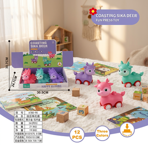 Voiture jouet à friction mignonne à presser et à faire glisser, en plastique ABS, unisexe, sans piles, cadeau pour enfants - Product Image 2