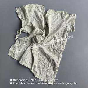 Trapos de Algodón 100% Absorbentes de Aceite, Ligeros, de Colores Mezclados, para Limpieza Industrial - Product Image 3