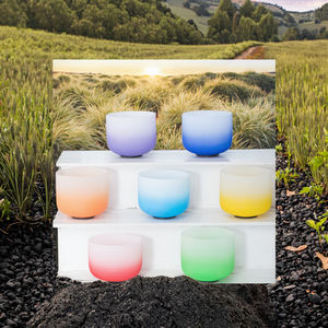 Cuenco de Cristal Huiying para Cantar, Arte Religioso Folclórico, Cuencos Pulidos de Color Rosa, de 8-12 Pulgadas, Hechos en China, Artesanía a Bajo Precio - Product Image 3