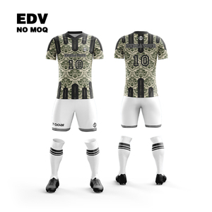 เสื้อฟุตบอลยืดหยุ่นสูง ชุดทีมฟุตบอล ออกแบบเองได้ ระบายอากาศ แห้งเร็ว สำหรับการแข่งขันในโรงเรียน - Product Image 2