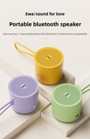 EWA/A127Mini haut-parleur métallique sans fil BT 5.0, Portable, haute qualité sonore, son Surround Super lourd à 360 degrés, micro intégré