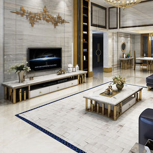 ריהוט foshan שיש סיטונאי טלוויזיה יחידת מגירה לעמוד טלוויזיה מודרנית עומד עם שולחן מרכז - Product Image 3