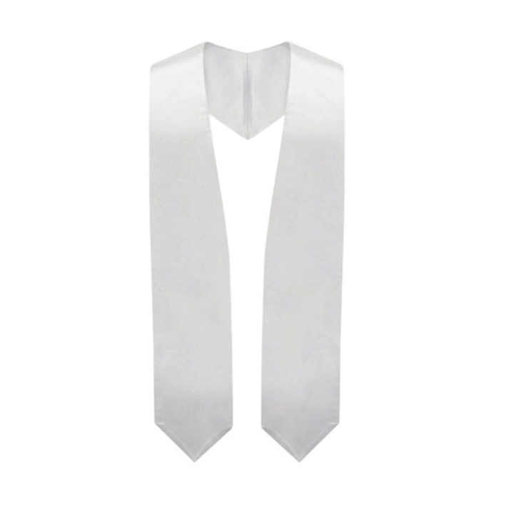 Lot 2 Écharpes Satin Blanc 160cm - Vierges Pour Concours, Mariage, DIY - Décoration Fête - Cadeau Personnalisable
