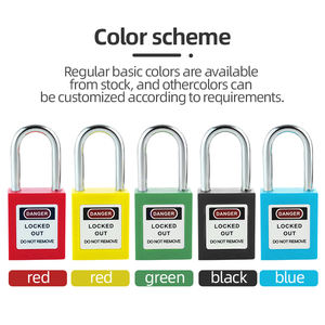 लोटो 38 मिमी उच्च पीला नायलॉन शरीर और पॉलिश स्टील शॉकल कुंजी अनलॉक एंटी-चोरी लॉक सुरक्षा पैडलॉक - Product Image 2