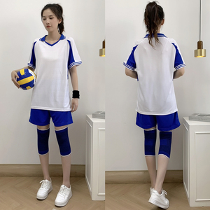 Alta calidad nuevo diseño 100% poliéster Unisex sublimación impreso voleibol uniforme diseño personalizado suelto transpirable cuello en V conjuntos - Product Image 2