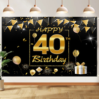 Toile de fond personnalisée OEM pour fête d'anniversaire, tapisserie décorative pour la maison et le jardin